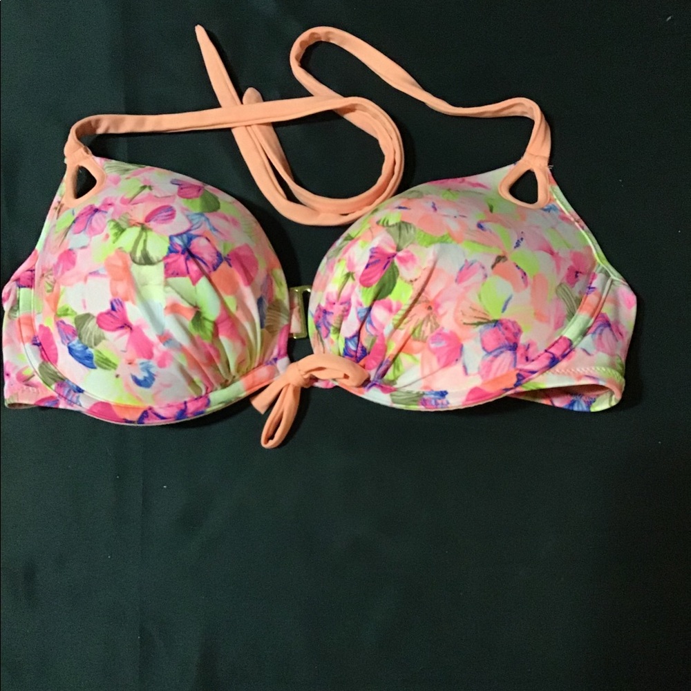 VICTORIAS SECRET 36C BIKINI TOP SWIM NEON